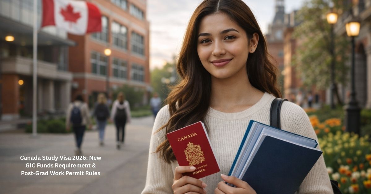 Canada Study Visa 2026: New GIC Funds Requirement & Post-Grad Work Permit Rules