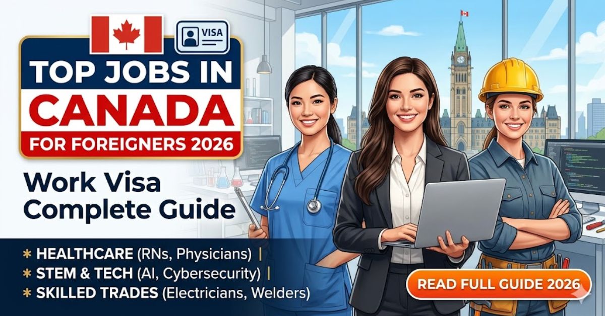 Top Jobs in Canada for Foreigners 2026 Work Visa Complete Guide