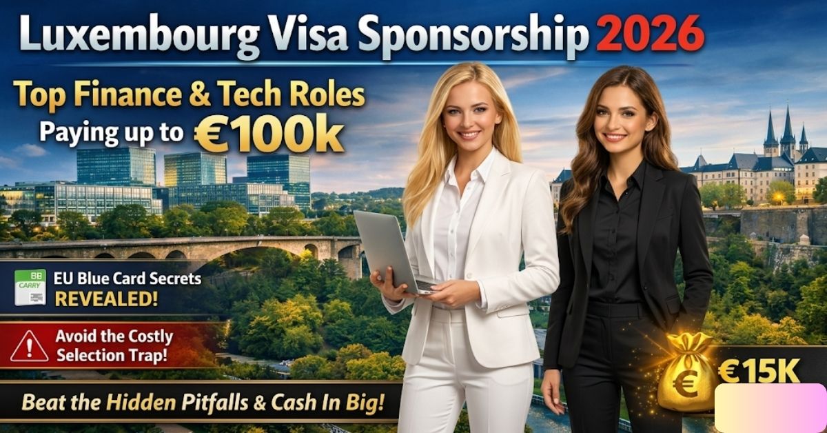 Luxembourg Visa Sponsorship 2026: Top Finance & Tech Roles Paying up to €100k
