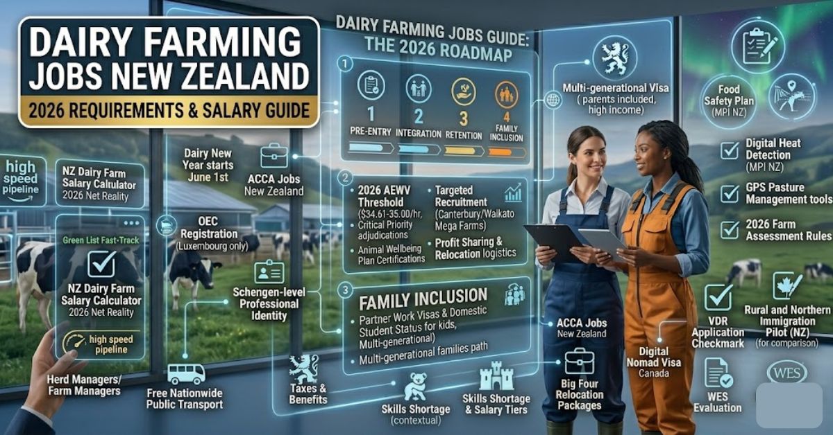 Dairy Farming Jobs in New Zealand: 2026 Requirements and Salary Guide