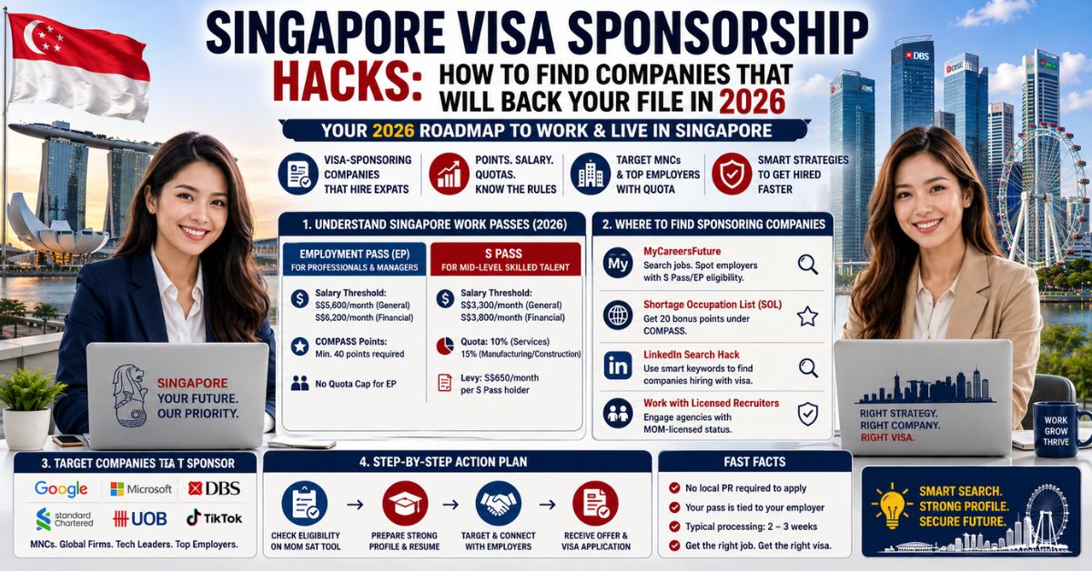 Singapore Visa Sponsorship Hacks: How to Find Companies That Will Back Your File in 2026